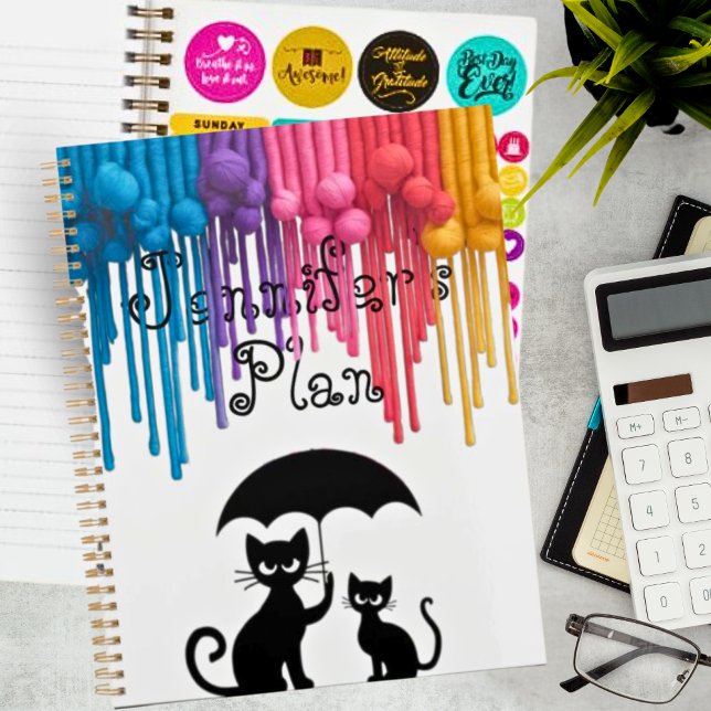 Add Your Message Sarcastic Humour Kitty Planner (Creator Uploaded)