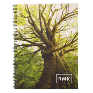 Add Your Monogram Beautiful Beech Tree Notebook