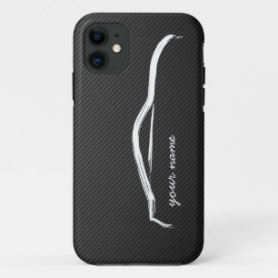 add your name - 350Z White Silhouette Logo iPhone 11 Case