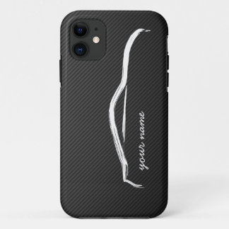 add your name - 350Z White Silhouette Logo iPhone 11 Case