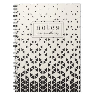 Add Your Name   Abstract Geometric Design Notebook