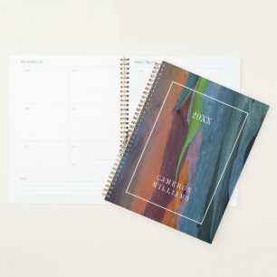 Add Your Name Abstract Of Rainbow Gum Tree Planner