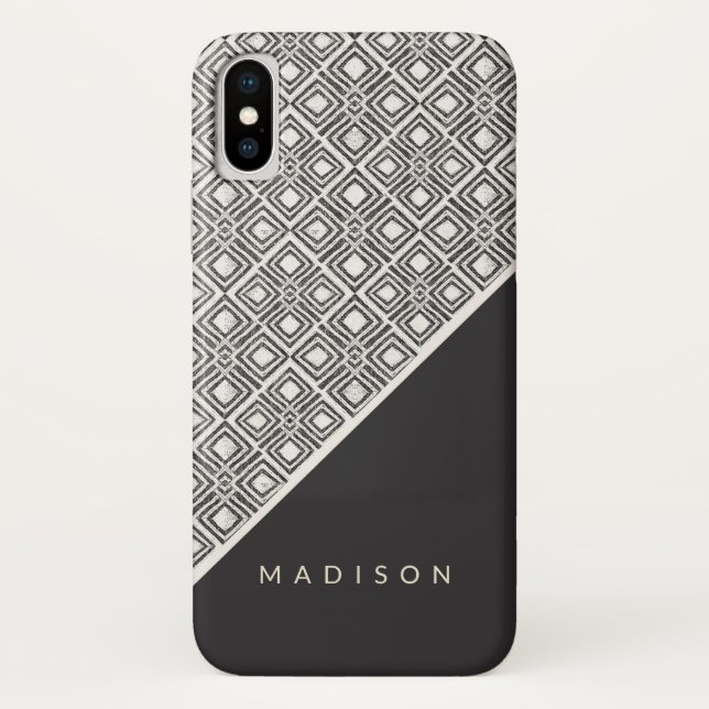 Add Your Name | African Wild Pattern Case-Mate iPhone Case (Back)
