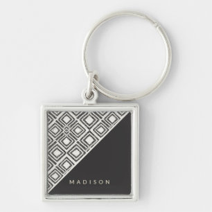 Add Your Name   African Wild Pattern Key Ring