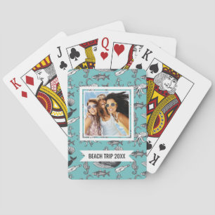 Add Your Name   All Of The Sea Pattern Playing Cards