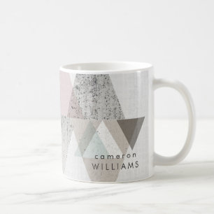 Add Your Name   Amuse II   Geometric Modern Coffee Mug