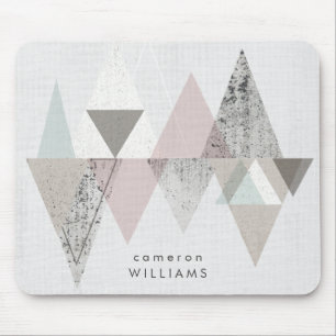 Add Your Name Amuse II Geometric Modern Mouse Pad
