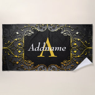 Add your name and initial beach towel
