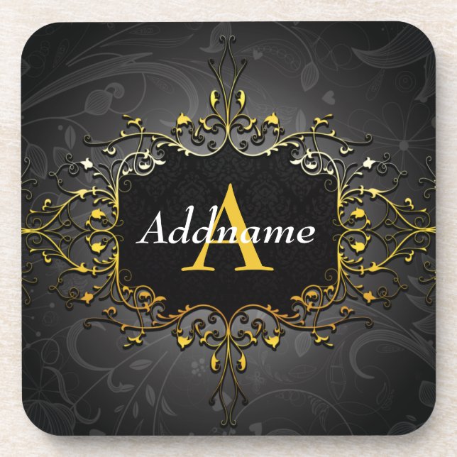Add your name and initial coaster (Front)