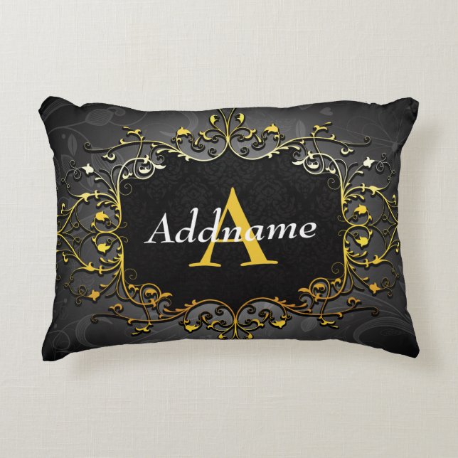 Add your name and initial decorative cushion (Front)