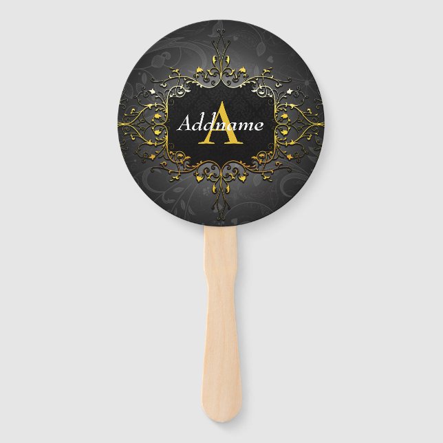 Add your name and initial hand fan (Front)