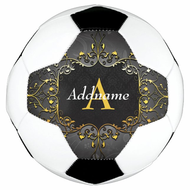 Add your name and initial soccer ball (Front)