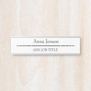 Add your name and job title to this Business Door Sign