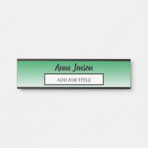 Add your name and job title to this Business Door Sign