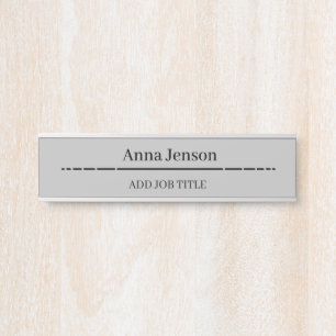 Add your name and job title to this Business Door Sign