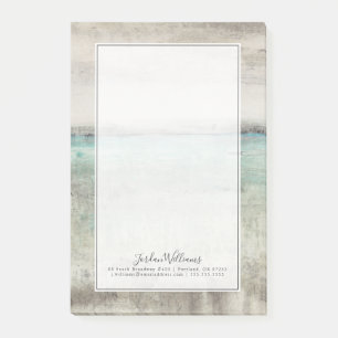Add Your Name   Aqua Horizon Post-it Notes