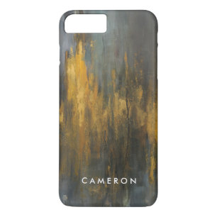 Add Your Name   Black and Gold iPhone 8 Plus/7 Plus Case