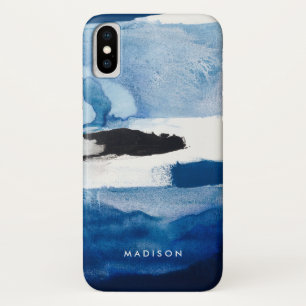 Add Your Name   Blue Amore II iPhone X Case