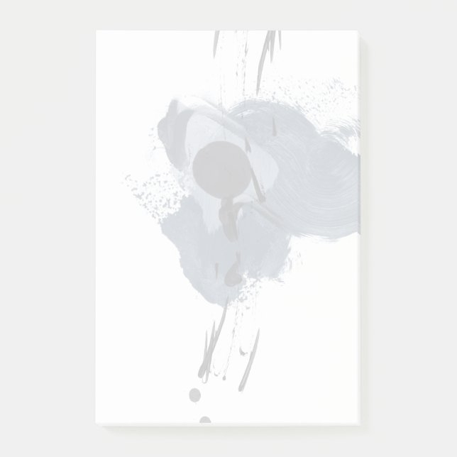 Add Your Name | Blue & Black Splash II | Blue Blac Post-it Notes (Front)