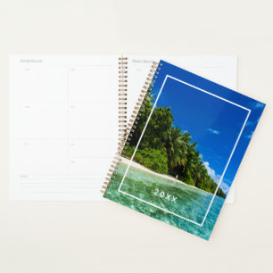 Add Your Name Blue Waters Of A Tropical Beach Planner