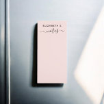 Add Your Name Blush Pink Magnetic Notepad<br><div class="desc">Personalised notepad with your name.</div>