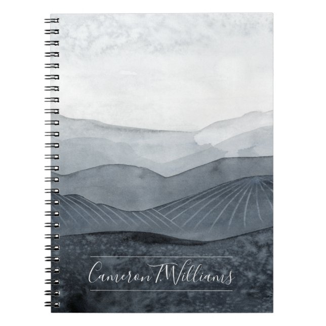 Add Your Name | Blustering Grey Valley Notebook (Front)