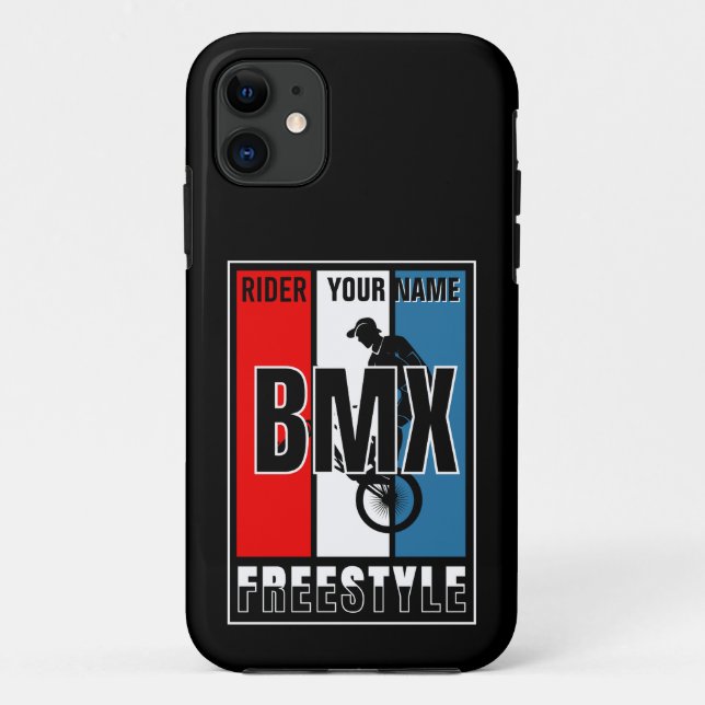 Add Your Name BMX Freestyle Rider   Case-Mate iPhone Case (Back)