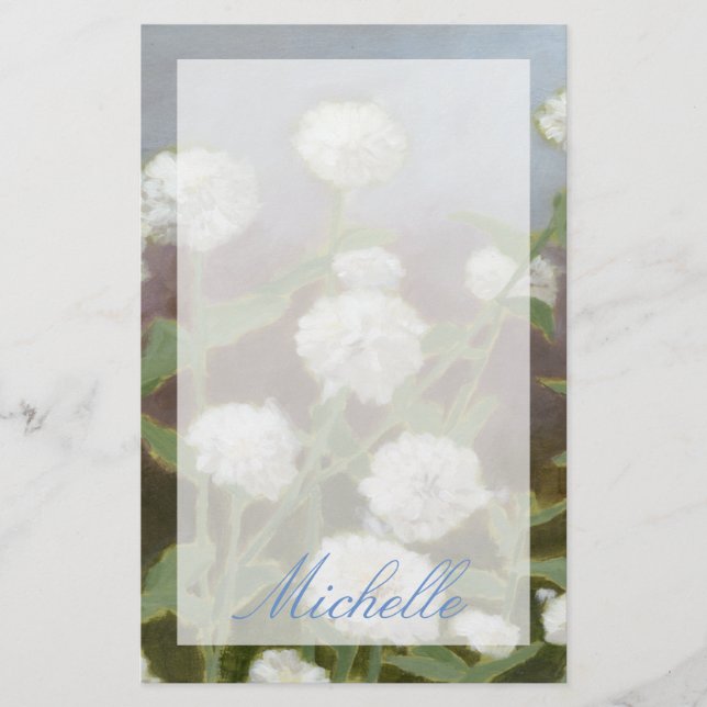 Add Your Name | Botanical Garden Study I Stationery (Front)