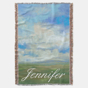 Add Your Name Bright Day I Throw Blanket