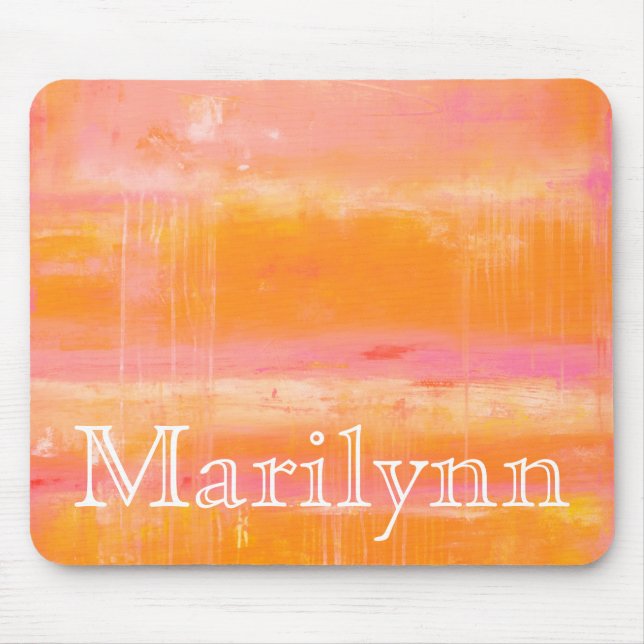 Add Your Name | Caribbean Sky Mouse Pad (Front)