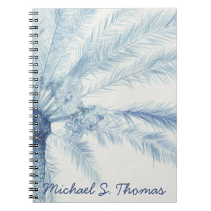Add Your Name   Chambray Palms II Notebook