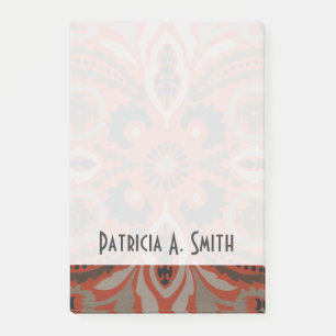 Add Your Name Cinnabar Suzani II Post-it Notes