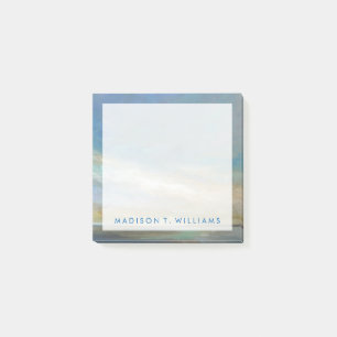 Add Your Name Coastal Clouds with Ocean Post-it Notes