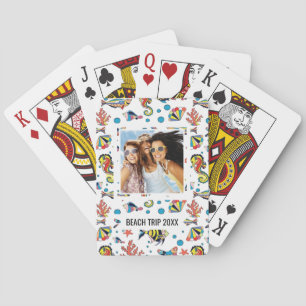 Add Your Name   Colourful Underwater Sea Life Playing Cards