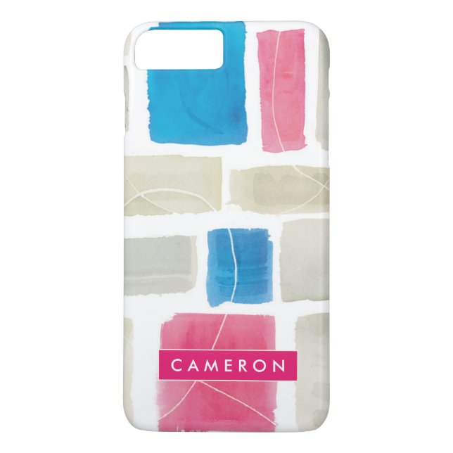 Add Your Name | Comares III Abstract Print Case-Mate iPhone Case (Back)