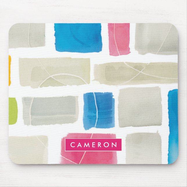 Add Your Name | Comares III Abstract Print Mouse Pad (Front)