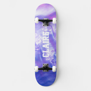 Add Your Name Cool Ice Purple Skateboard