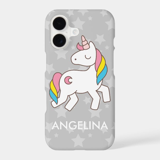 Add Your Name Cute Magical Unicorn Personalized (Back)