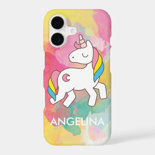 Add Your Name Cute Magical Unicorn Personalized (Back)