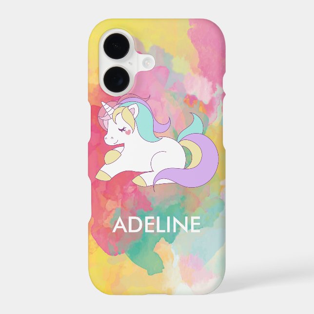 Add Your Name Cute Magical Unicorn Personalized (Back)