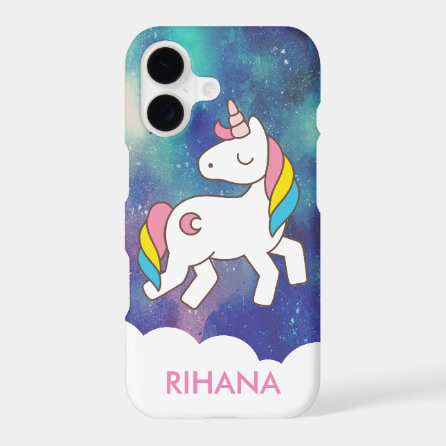 Add Your Name Cute Magical Unicorn Personalized (Back)