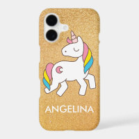 Add Your Name Cute Magical Unicorn Personalized