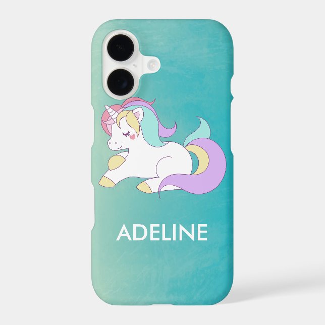 Add Your Name Cute Magical Unicorn Personalized (Back)