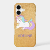Add Your Name Cute Magical Unicorn Personalized