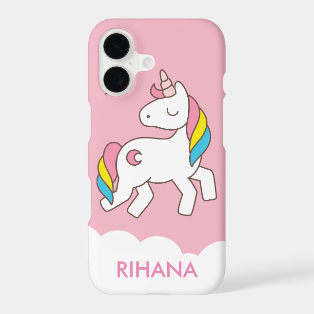 Add Your Name Cute Magical Unicorn Personalized (Back)