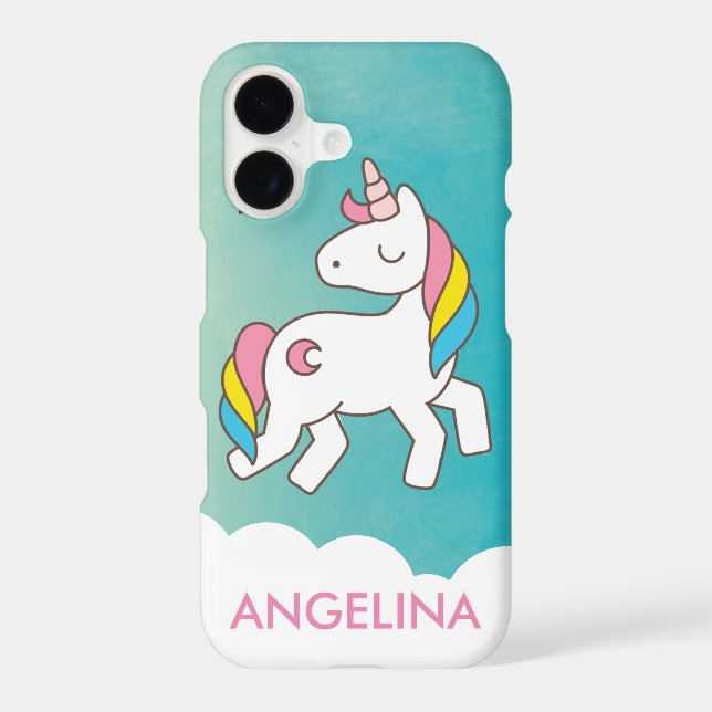 Add Your Name Cute Magical Unicorn Personalized (Back)