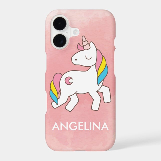 Add Your Name Cute Magical Unicorn Personalized (Back)