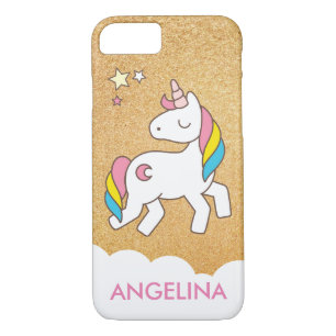 Add Your Name Cute Magical Unicorn Personalized iPhone 8/7 Case