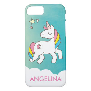 Add Your Name Cute Magical Unicorn Personalized iPhone 8/7 Case