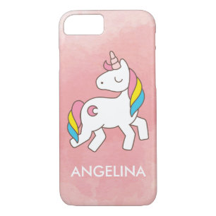Add Your Name Cute Magical Unicorn Personalized iPhone 8/7 Case